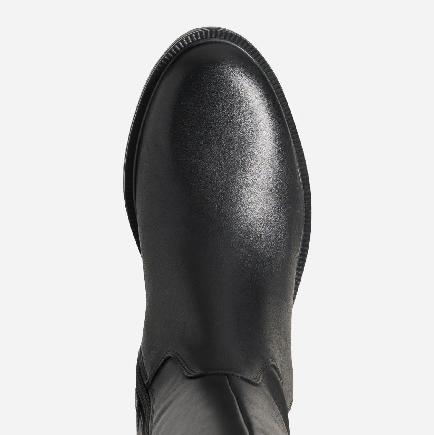 Botte cavalière noire cuir