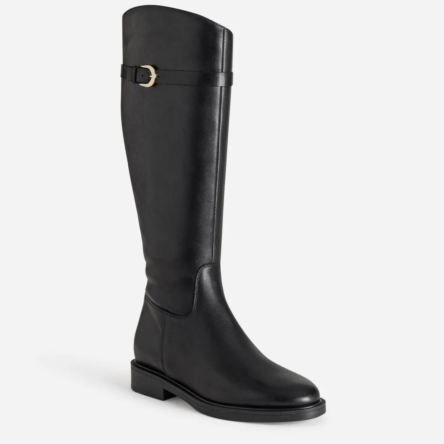 Botte cavalière noire cuir
