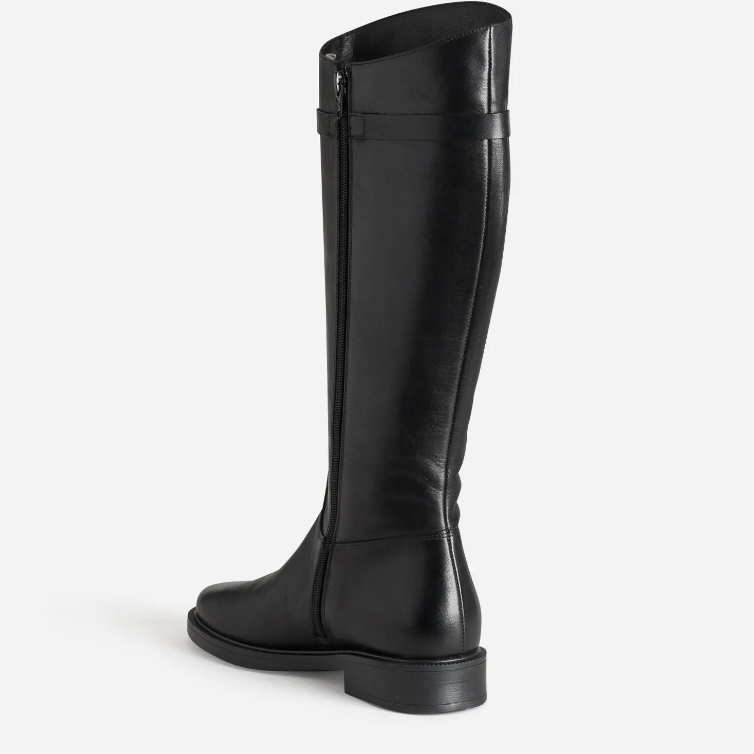 Botte cavalière noire cuir
