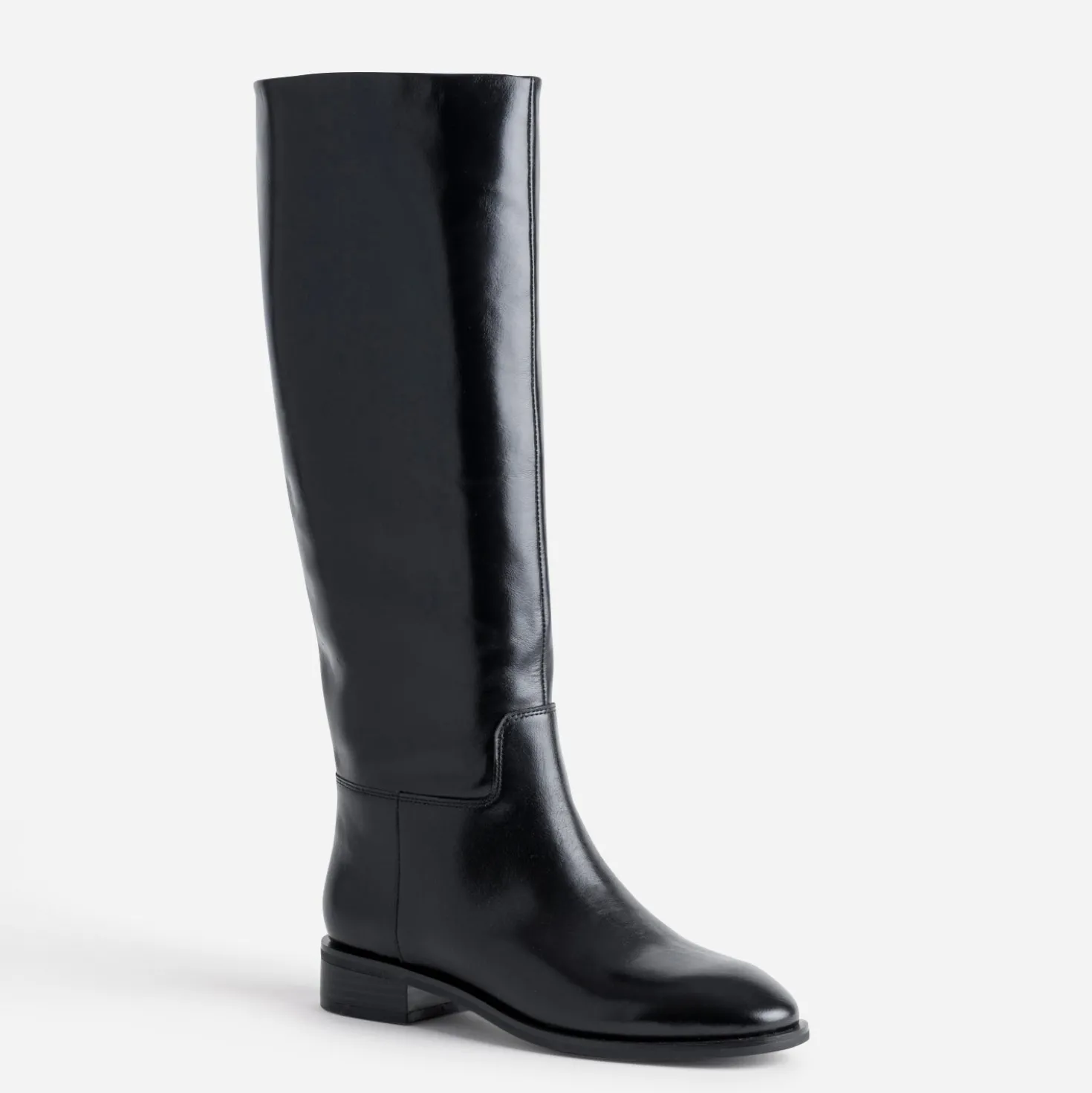 Botte cavalière noire cuir