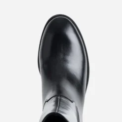Botte cavalière noire cuir
