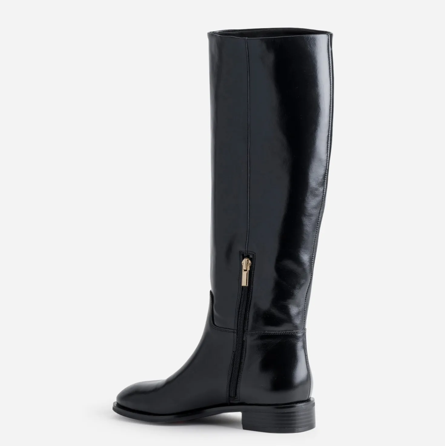 Botte cavalière noire cuir