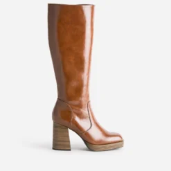 Botte cognac éco-conçue à plateforme