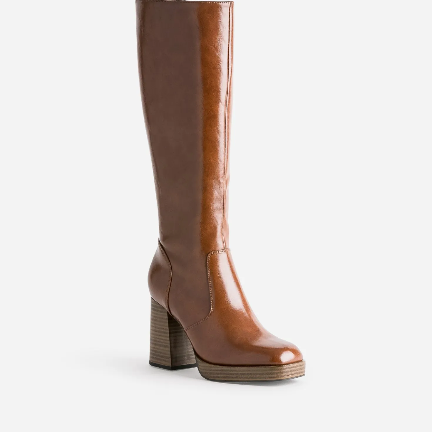 Botte cognac éco-conçue à plateforme