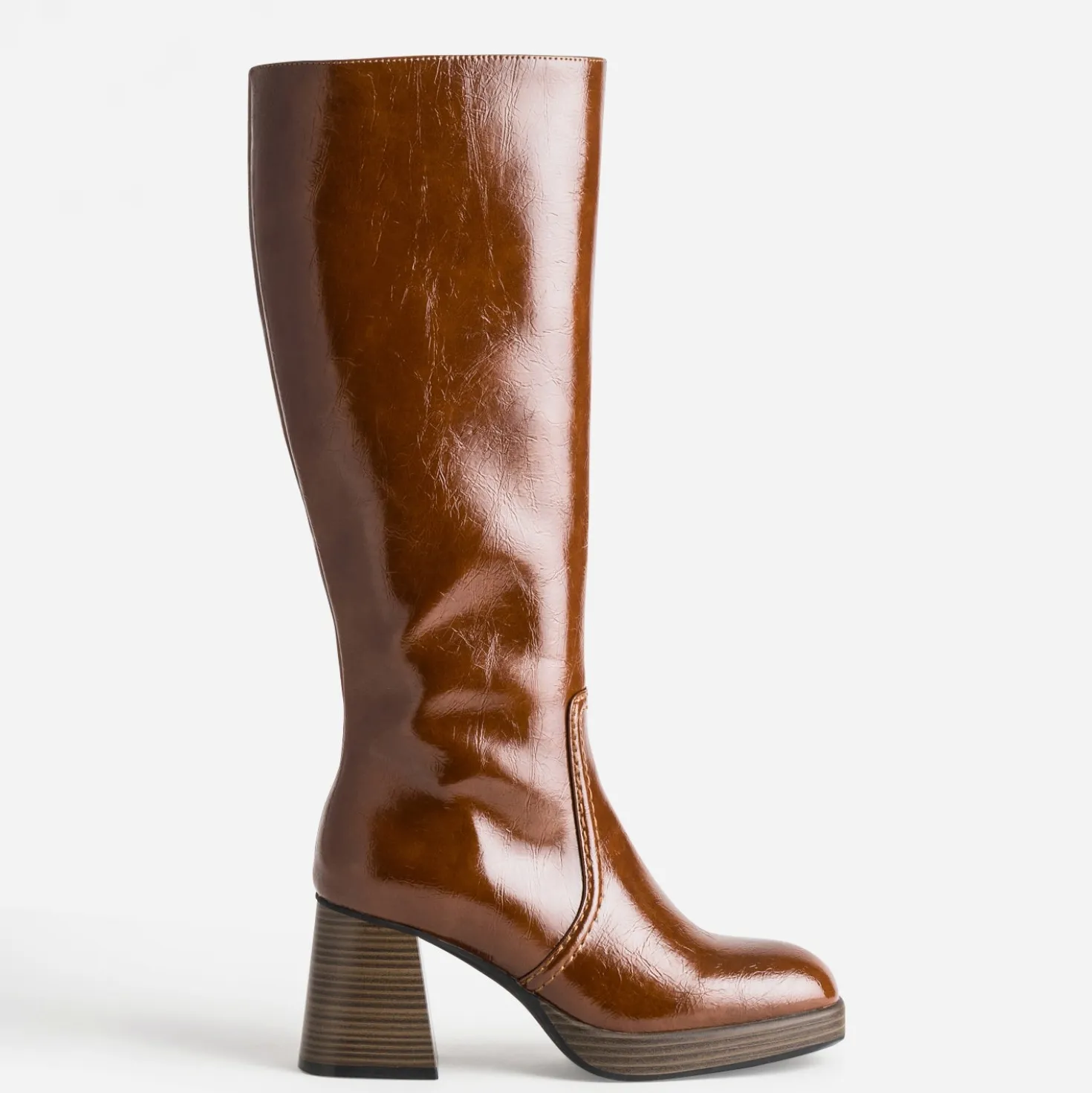 Botte cognac à talon