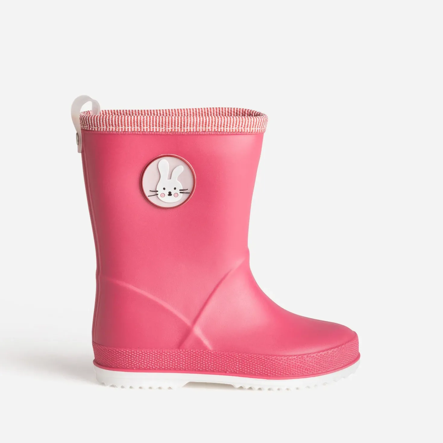 Botte de pluie BE ONLY rose patch lapin