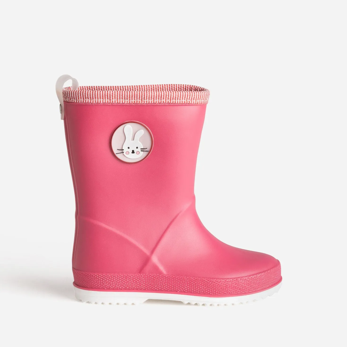 Botte de pluie BE ONLY rose patch lapin