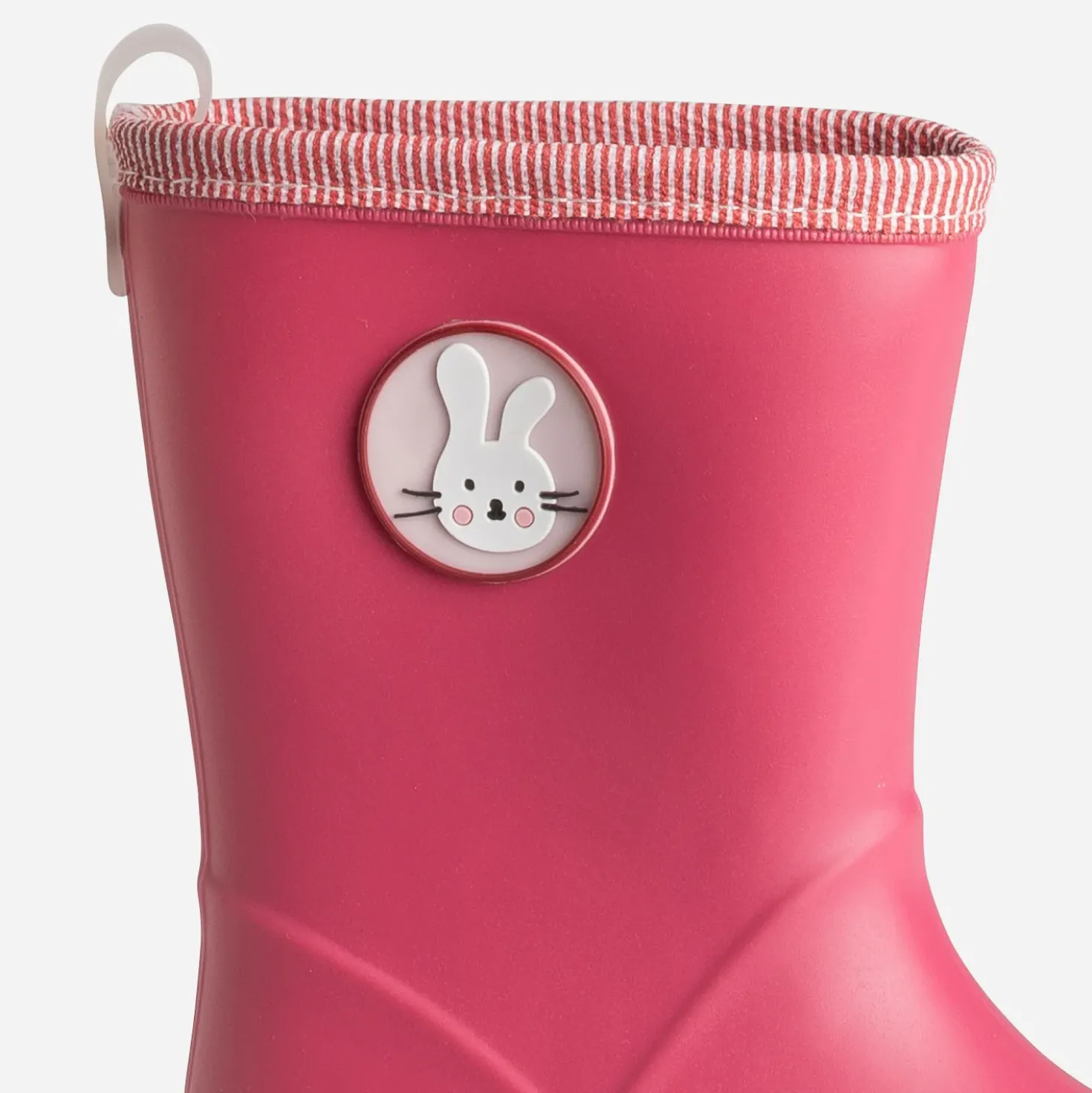 Botte de pluie BE ONLY rose patch lapin