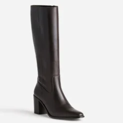 Botte marron cuir
