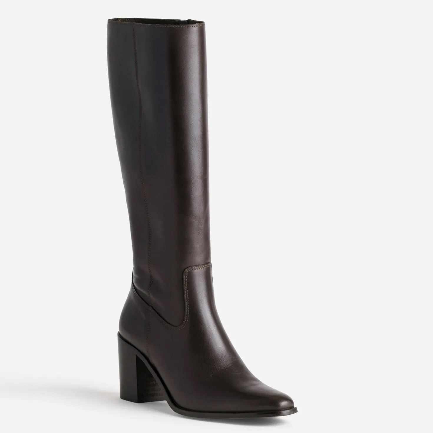 Botte marron cuir