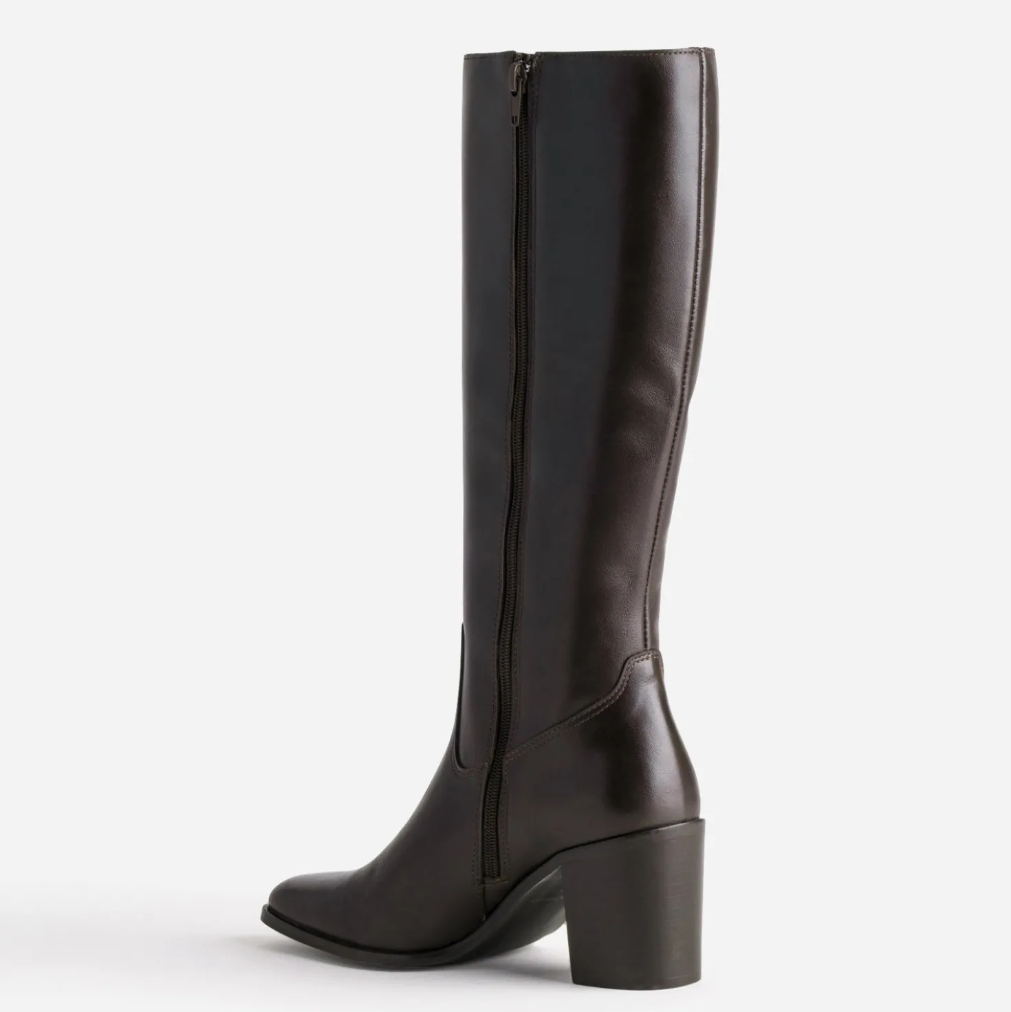 Botte marron cuir