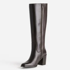 Botte marron cuir