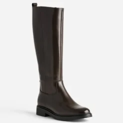 Botte marron cuir