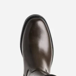 Botte marron cuir