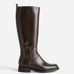 Botte marron cuir