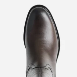 Botte marron cuir effet patiné