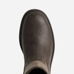 Botte marron détails boucles