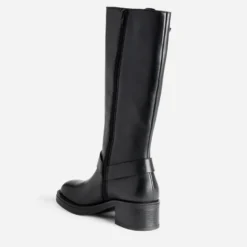 Botte motard TEXTO noire en cuir