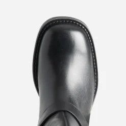 Botte motard TEXTO noire en cuir