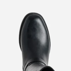 Botte noire boucle cheville