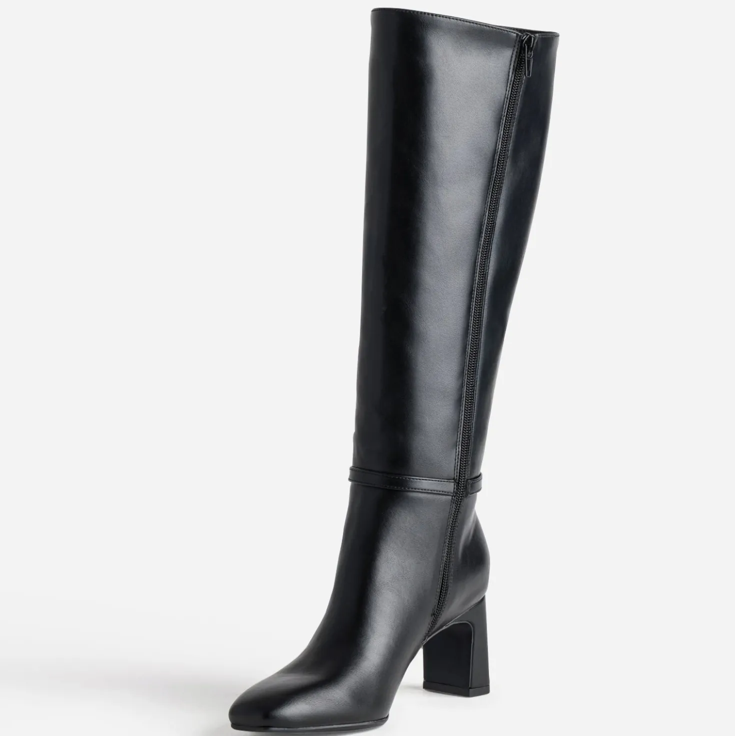Botte noire bride cheville