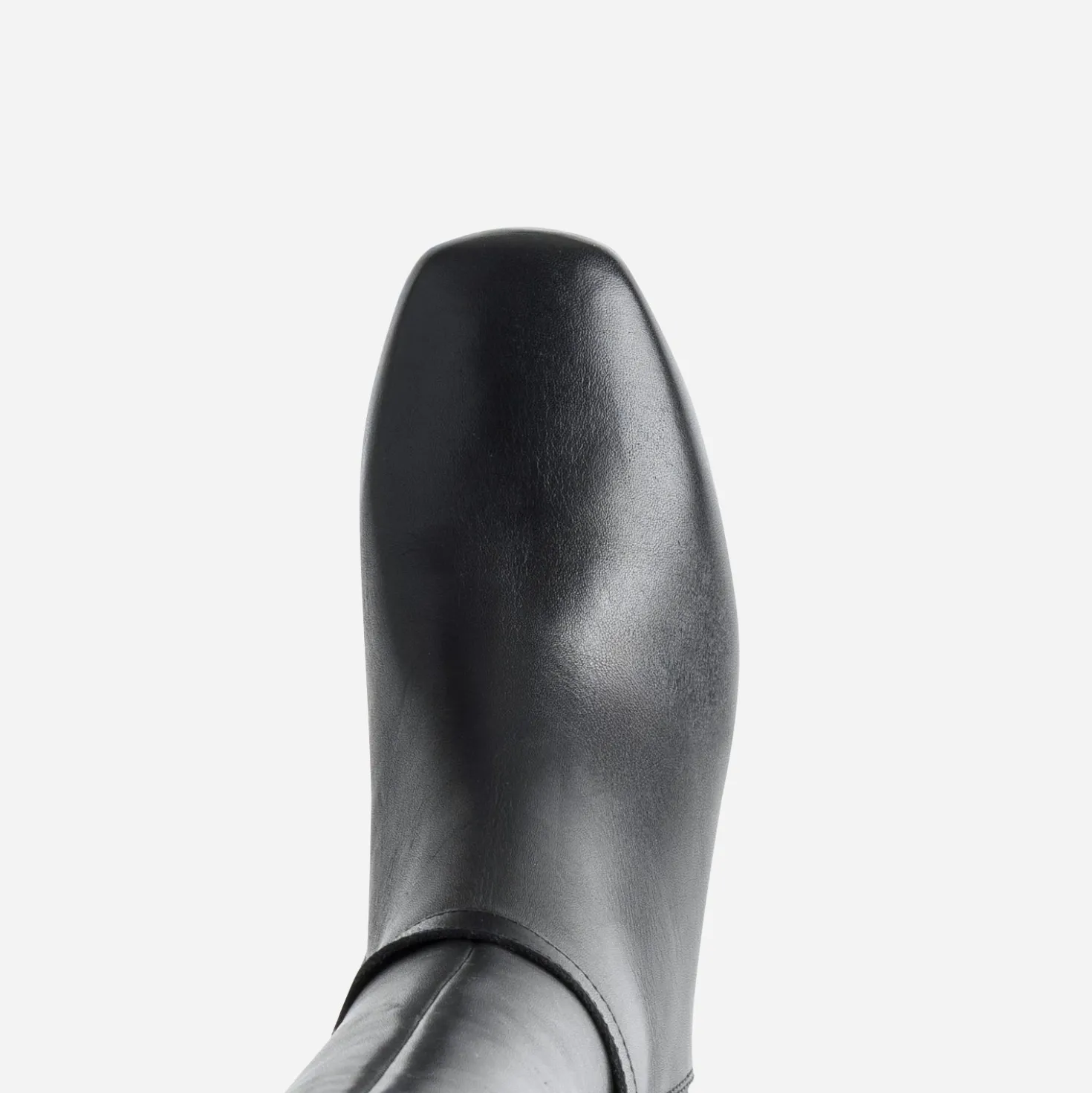Botte noire cuir bride cheville