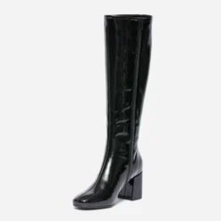 Botte noire vernie