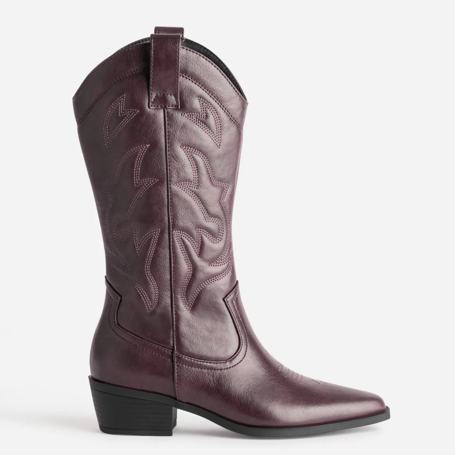 Botte TEXTO bordeaux esprit santiag
