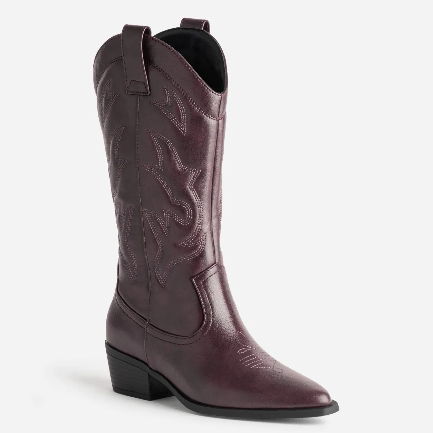 Botte TEXTO bordeaux esprit santiag