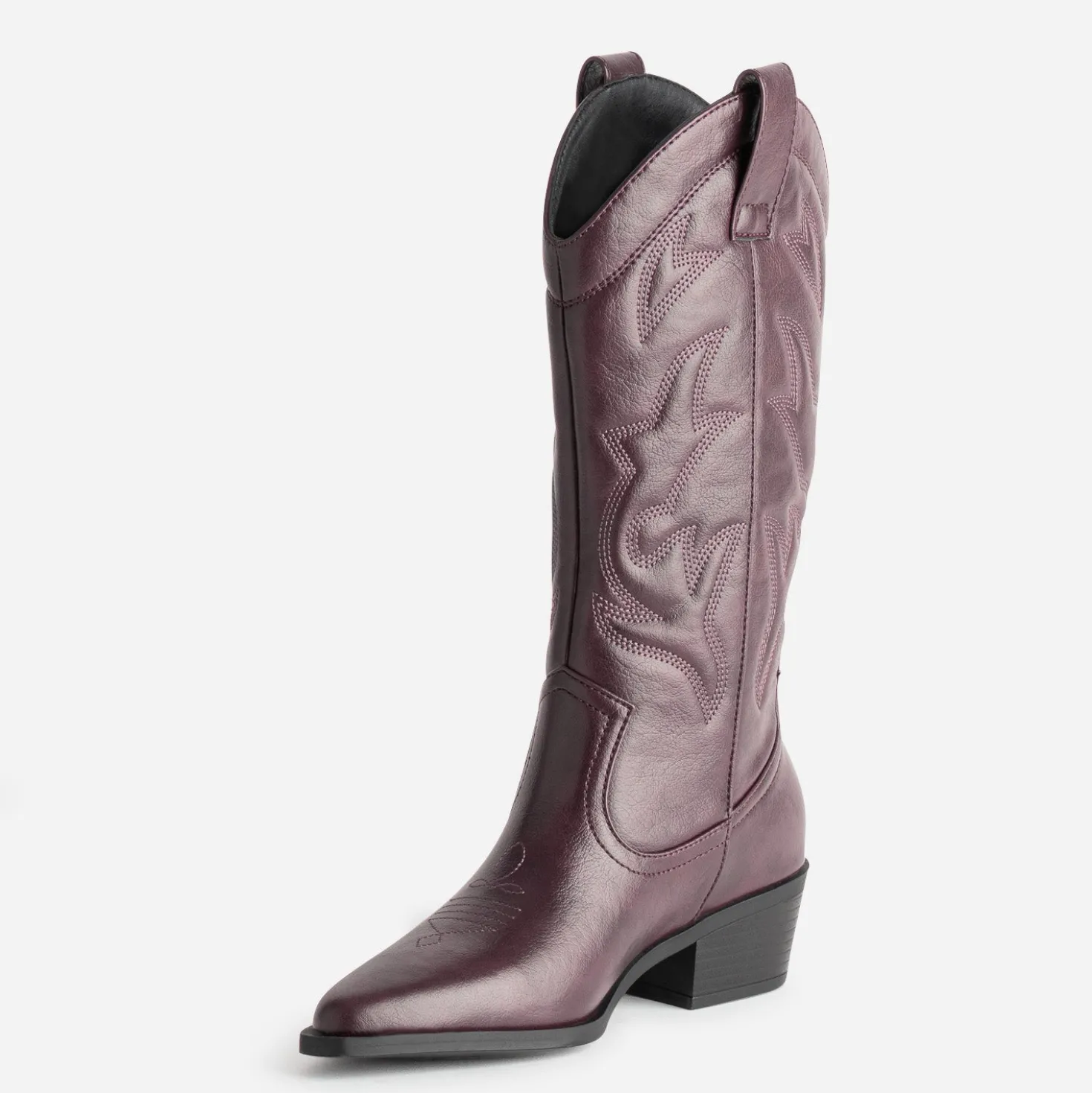 Botte TEXTO bordeaux esprit santiag