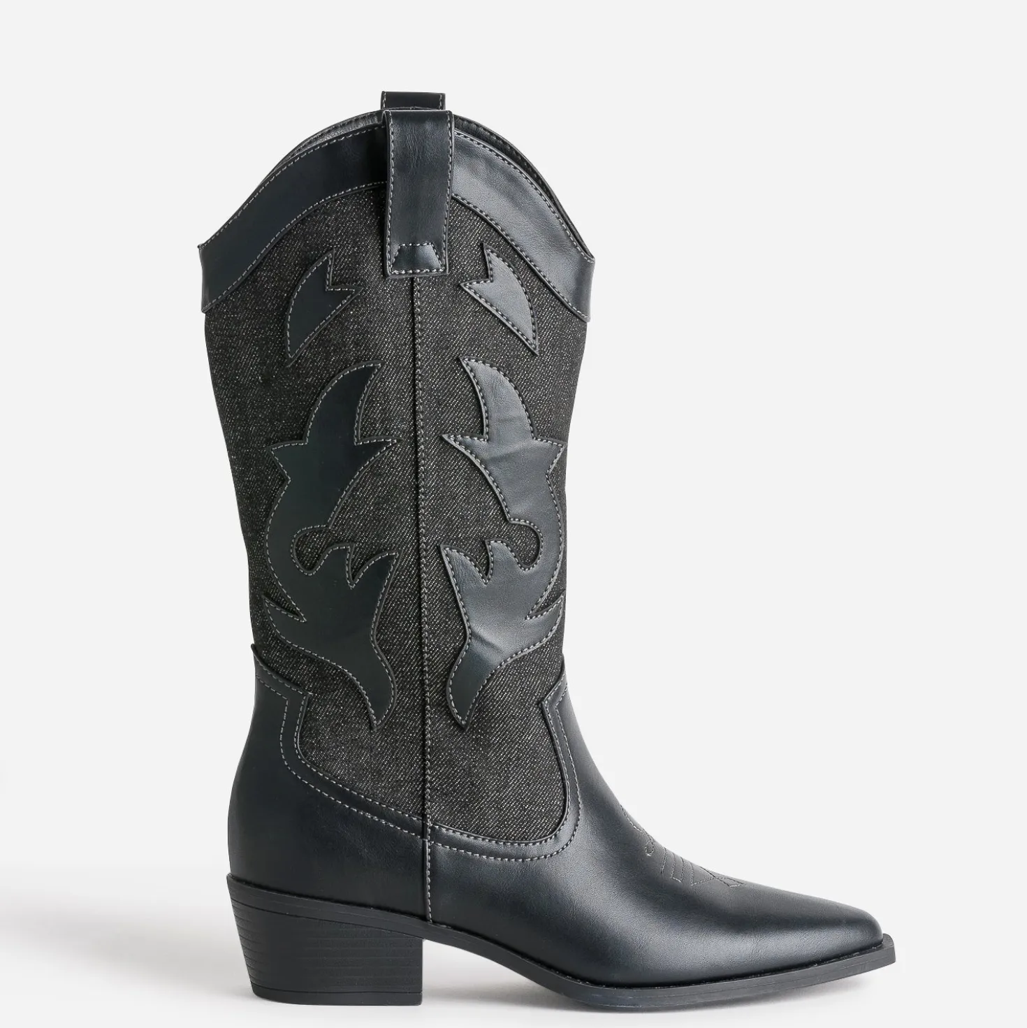 Botte TEXTO denim gris esprit santiag
