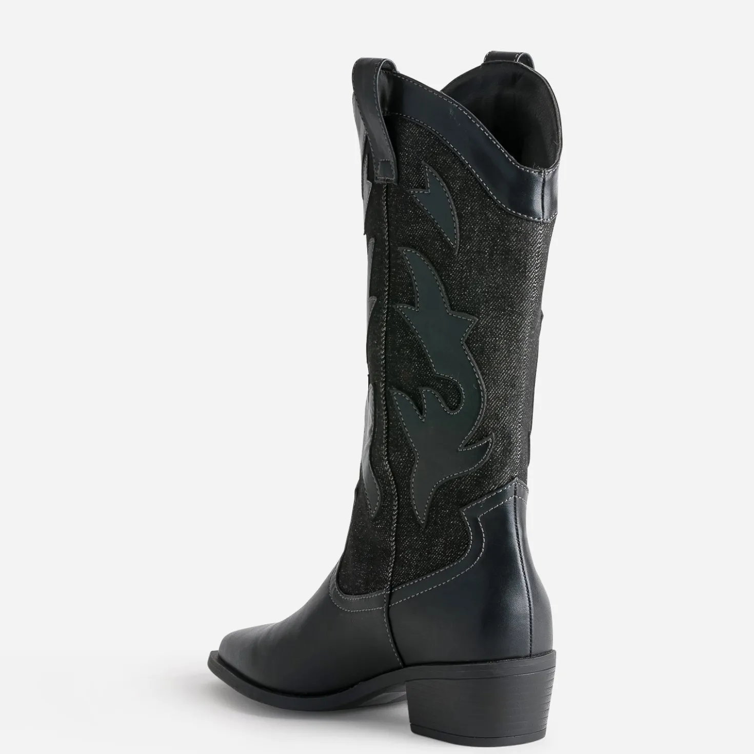 Botte TEXTO denim gris esprit santiag