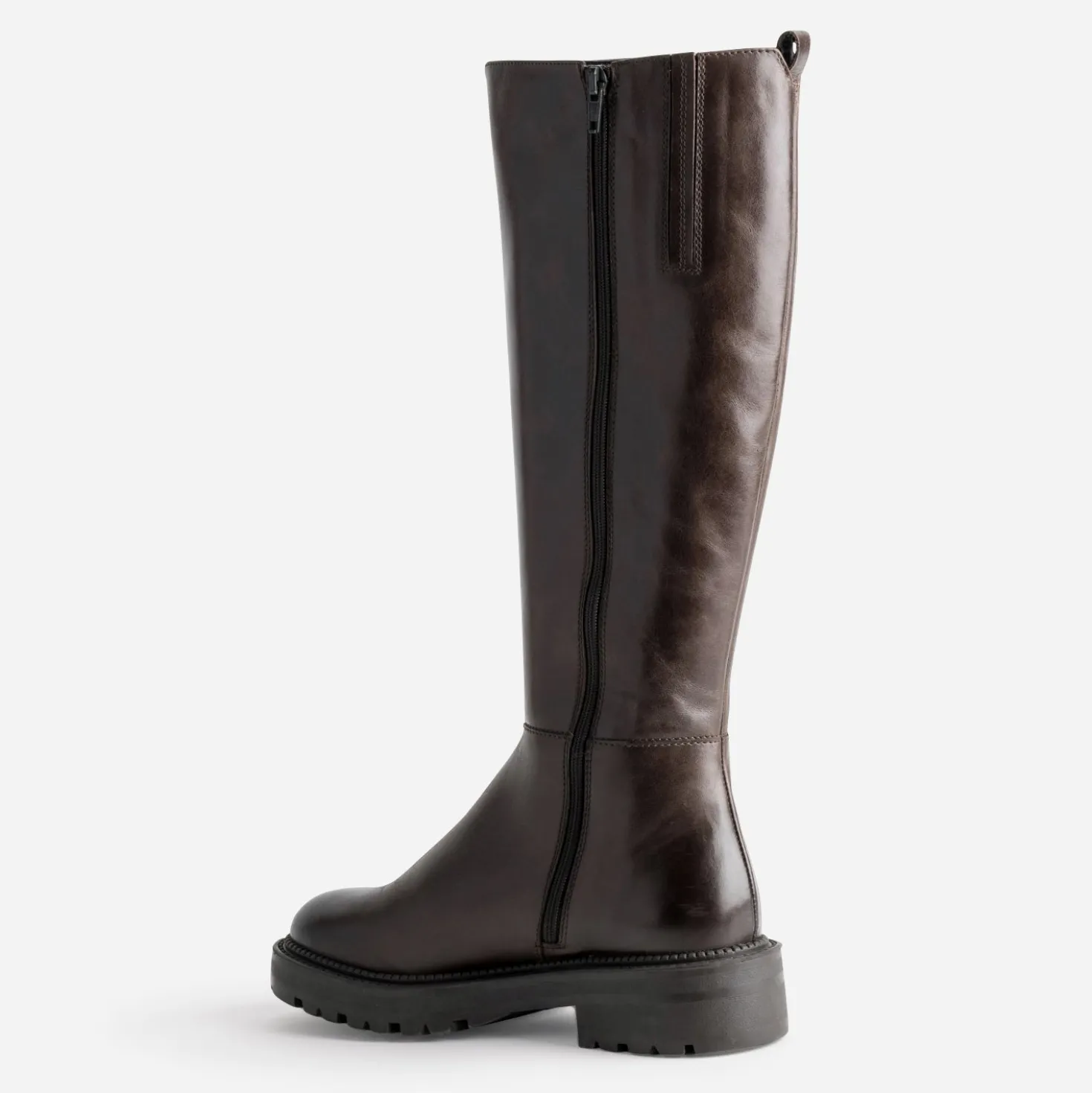 Botte TEXTO marron cuir semelle crantée