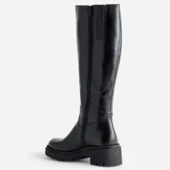 Botte TEXTO noire cuir semelle crantée