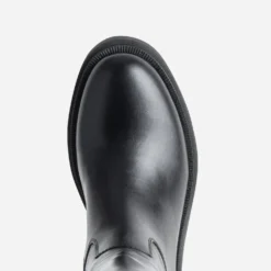 Botte TEXTO noire cuir semelle crantée