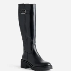 Botte TEXTO noire cuir semelle crantée
