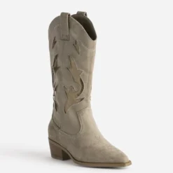 Botte TEXTO taupe et bronze esprit santiag