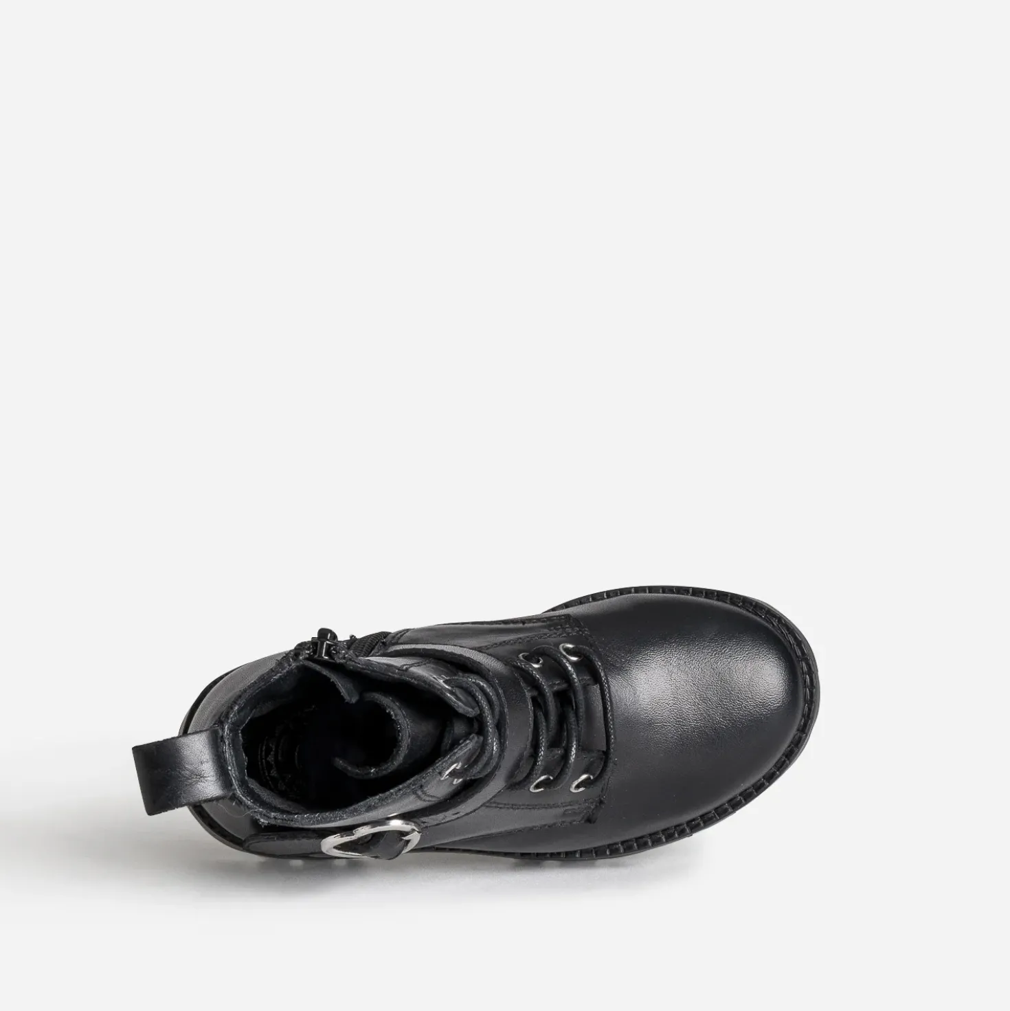 Bottine BUGGY noire boucle-coeur