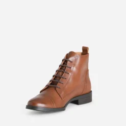 Bottine ERAM FLEX cognac en cuir éco-conçu
