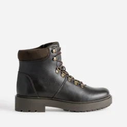 Bottine marron cuir esprit montagne