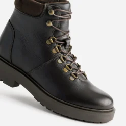 Bottine marron cuir esprit montagne