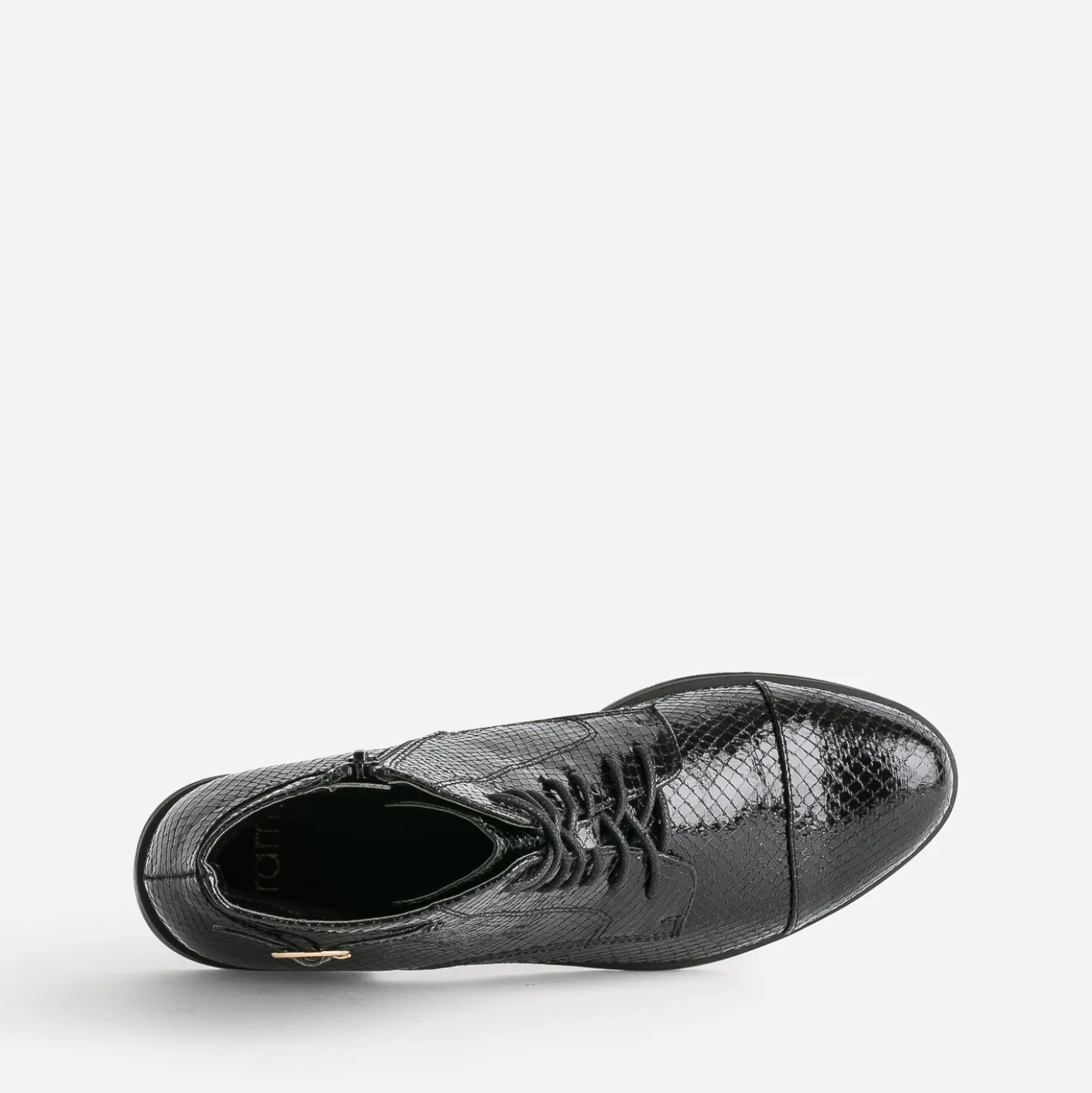 Bottine noire effet python