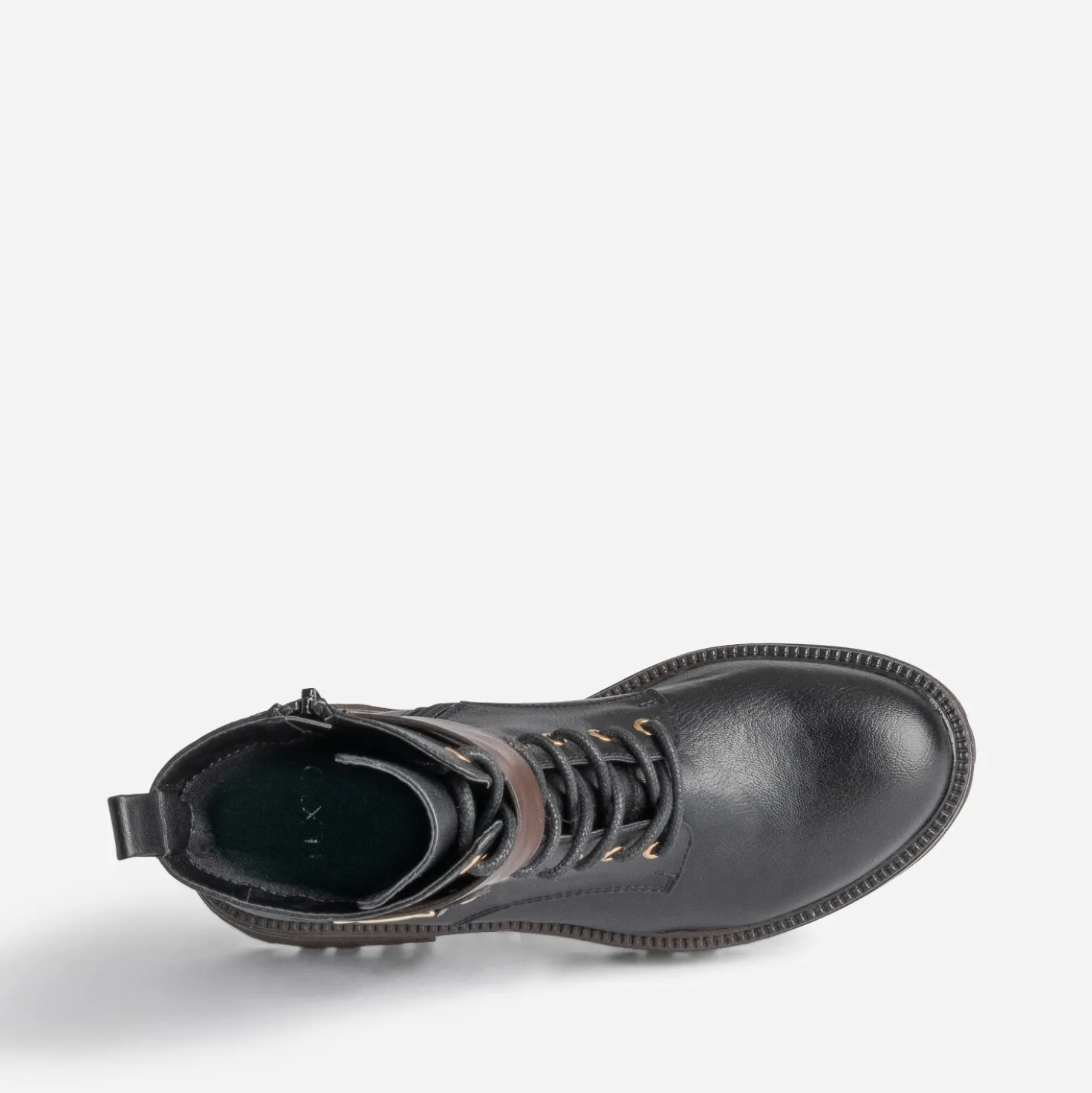 Bottine TEXTO noire et marron