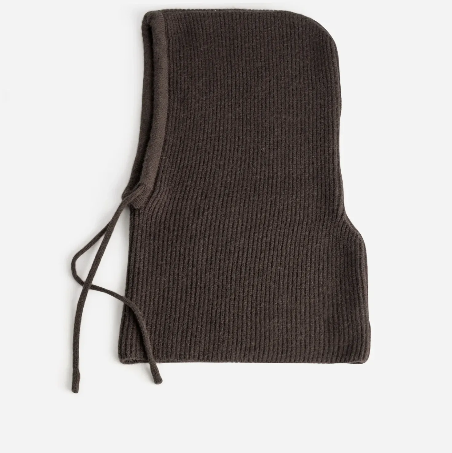 Cagoule marron tricot