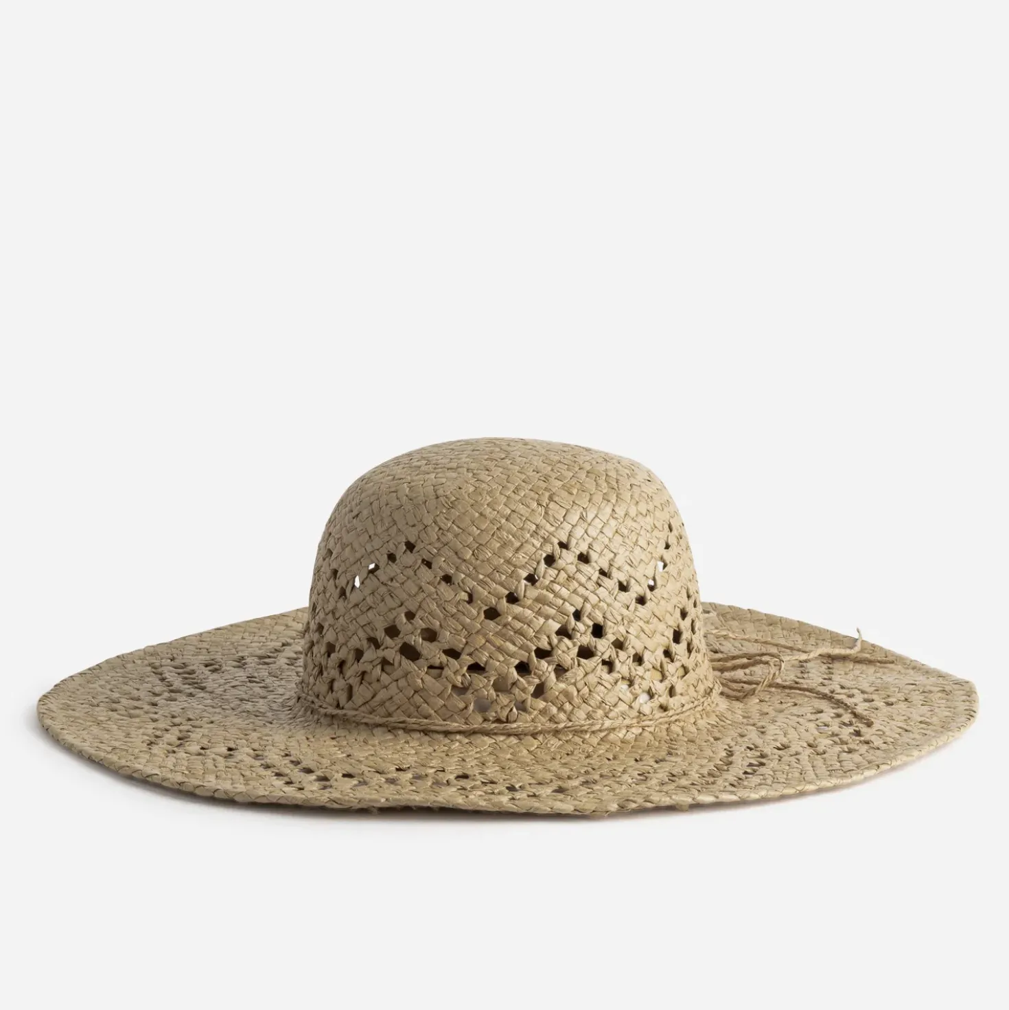 Capeline beige foncé ajourée