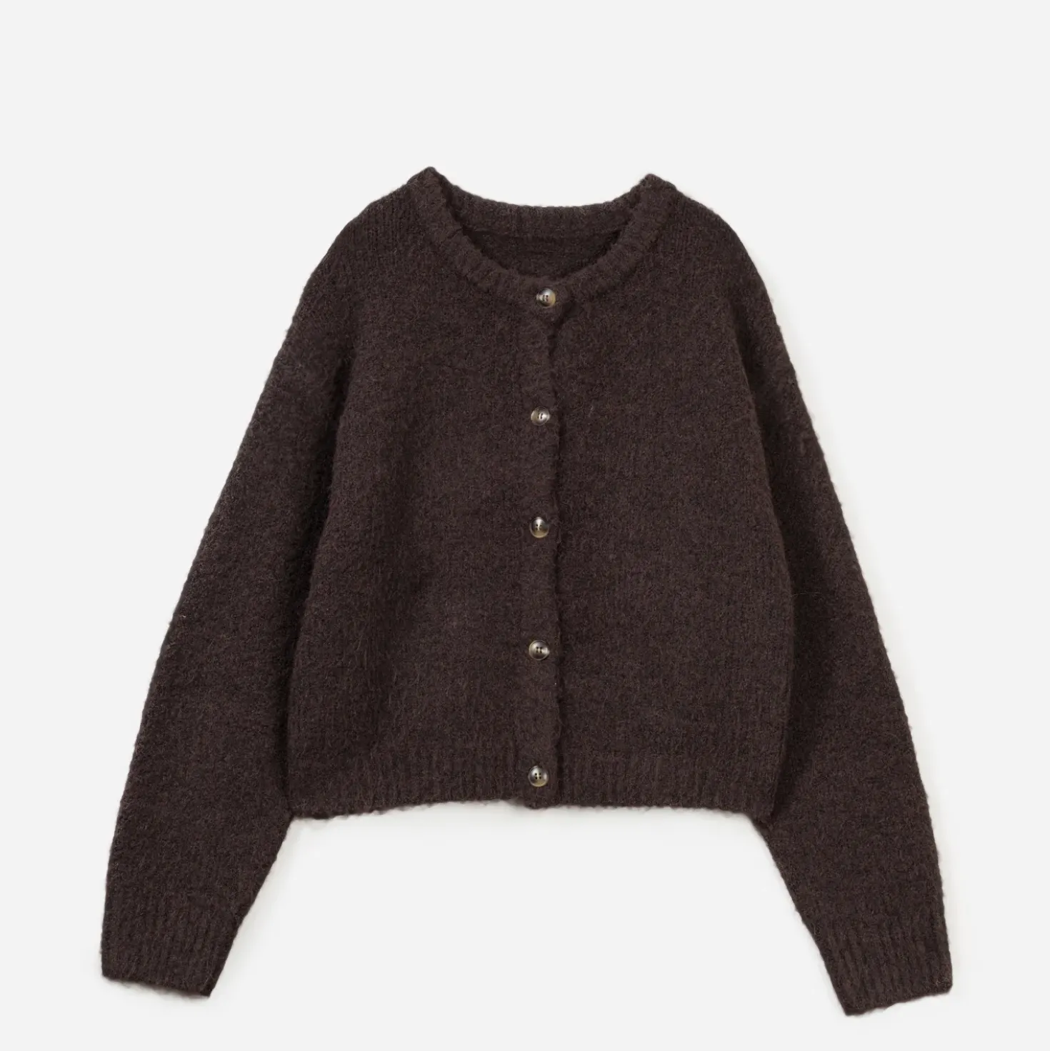 Cardigan TEXTO marron en tricot