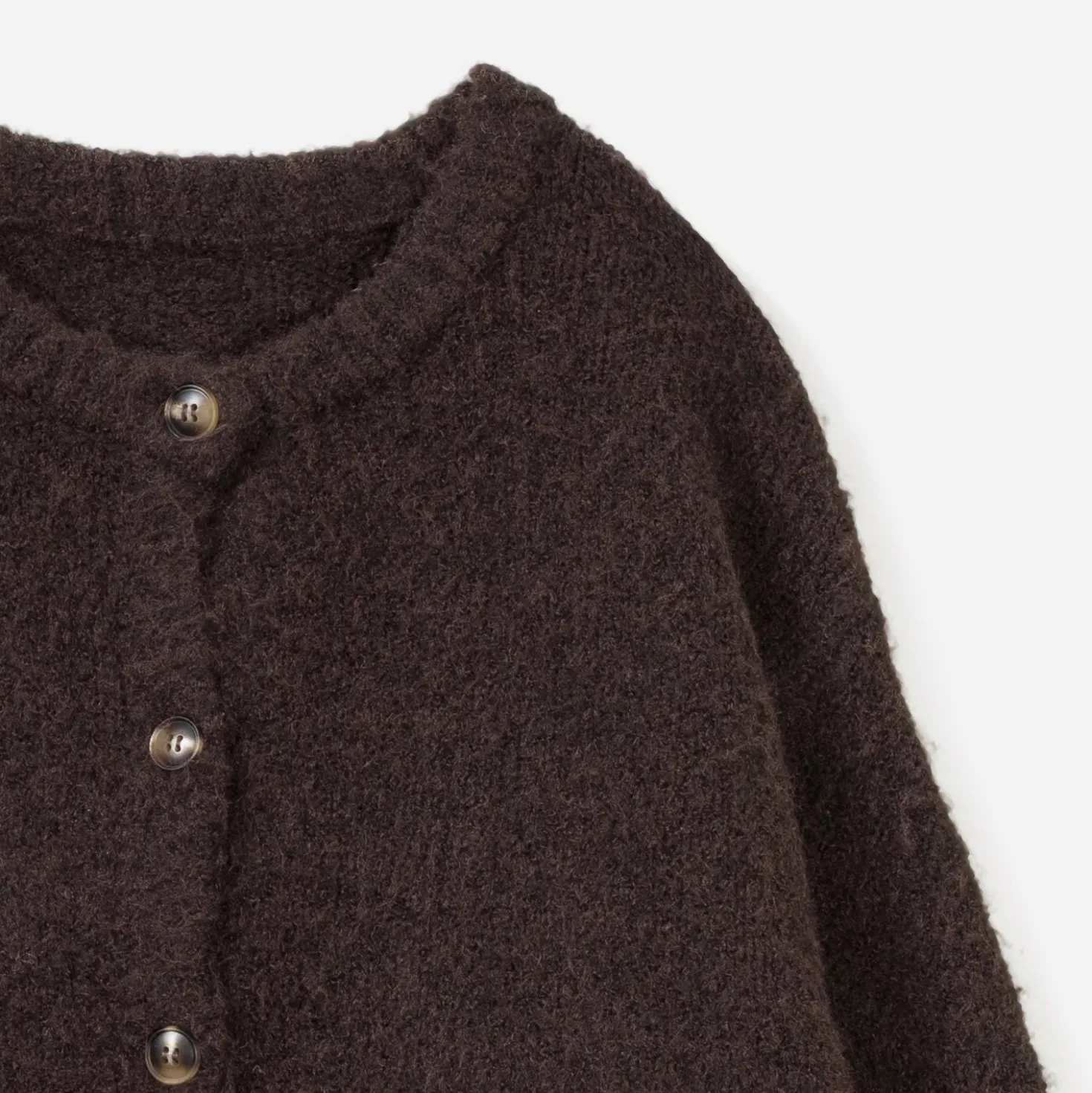 Cardigan TEXTO marron en tricot