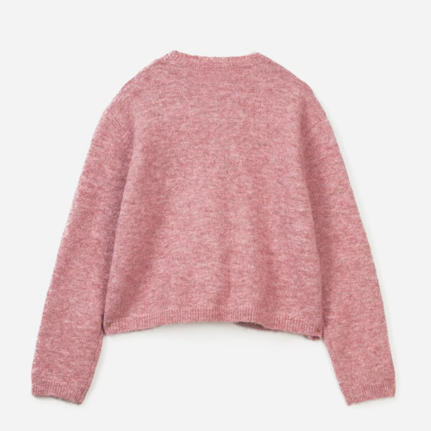 Cardigan TEXTO rose en tricot