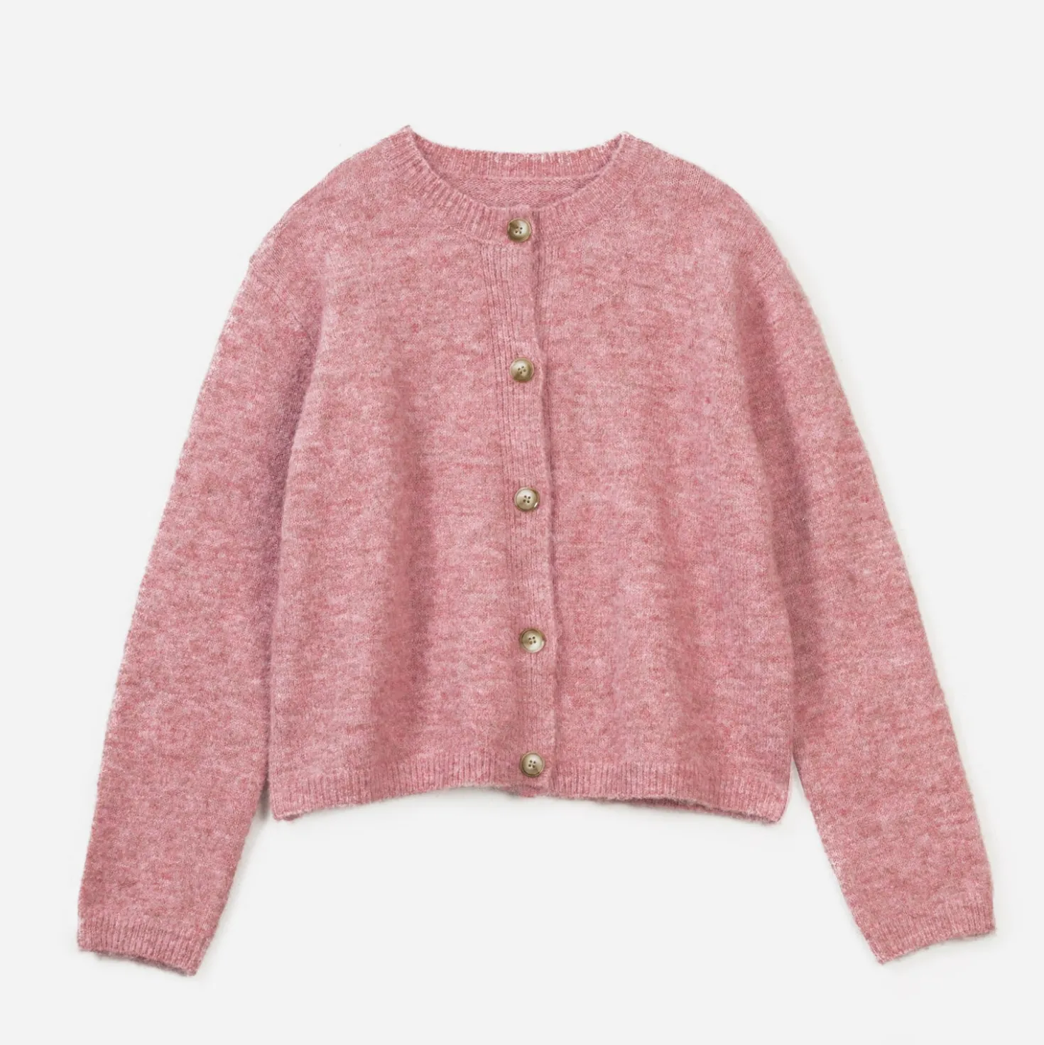 Cardigan TEXTO rose en tricot