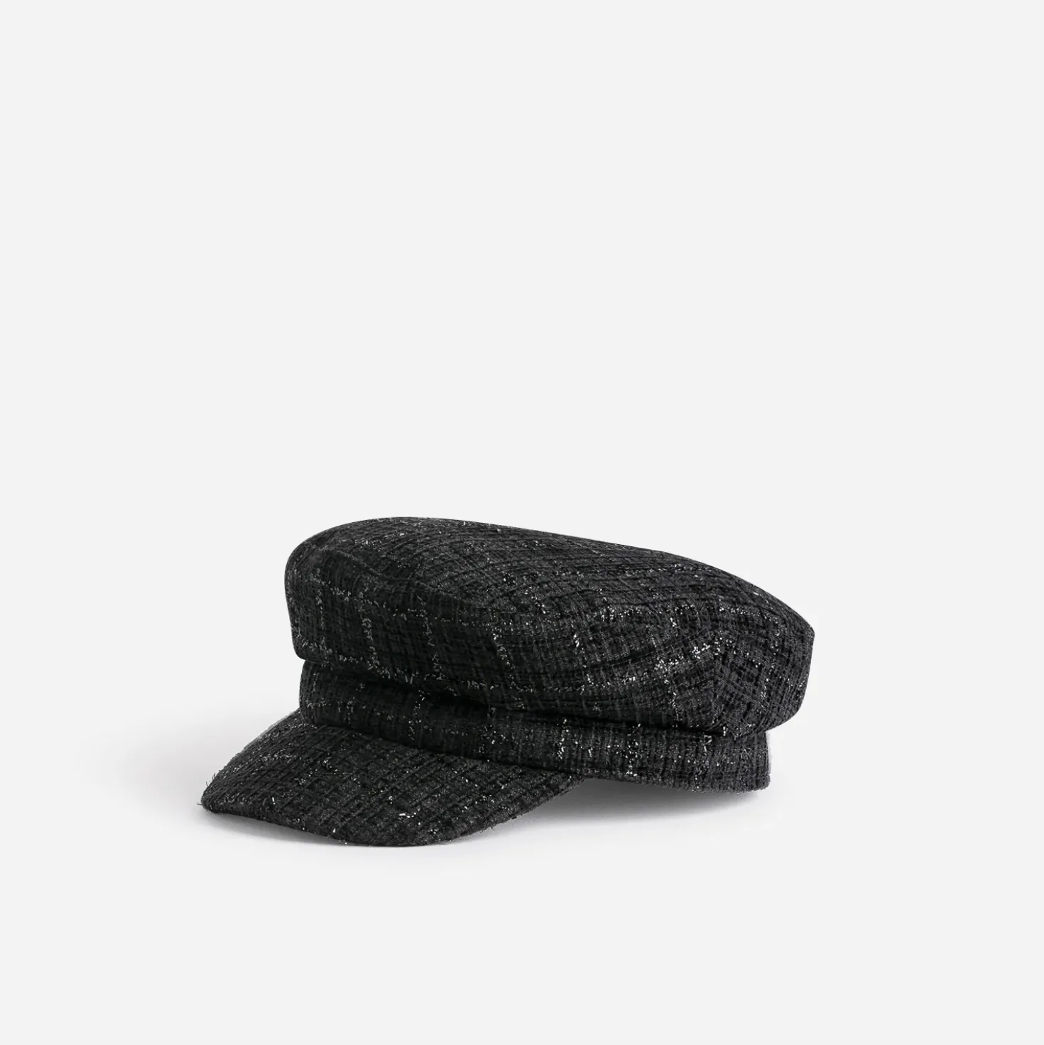 Casquette de marin TEXTO noire tweed